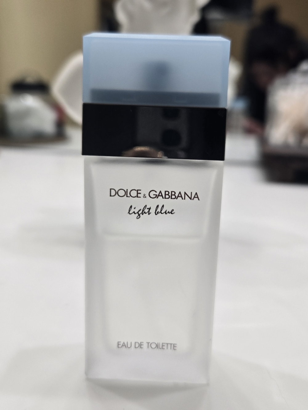 Dolce & Gabbana Light Blue Bottle with Pale Blue Cap